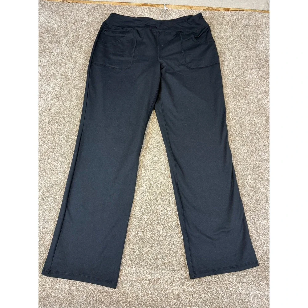 LOT Womens Pants‎ Large Lands End Womens Pants 14-16 Black Navy Olive Stretch